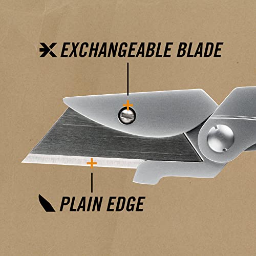 Image of Gerber Gear EAB Lite Pocket Razor Knife with Money Clip - EDC Gear Folding Stainless Steel Utility Knife with Box Cutter Blade for Everyday Carry (Pack of 2)