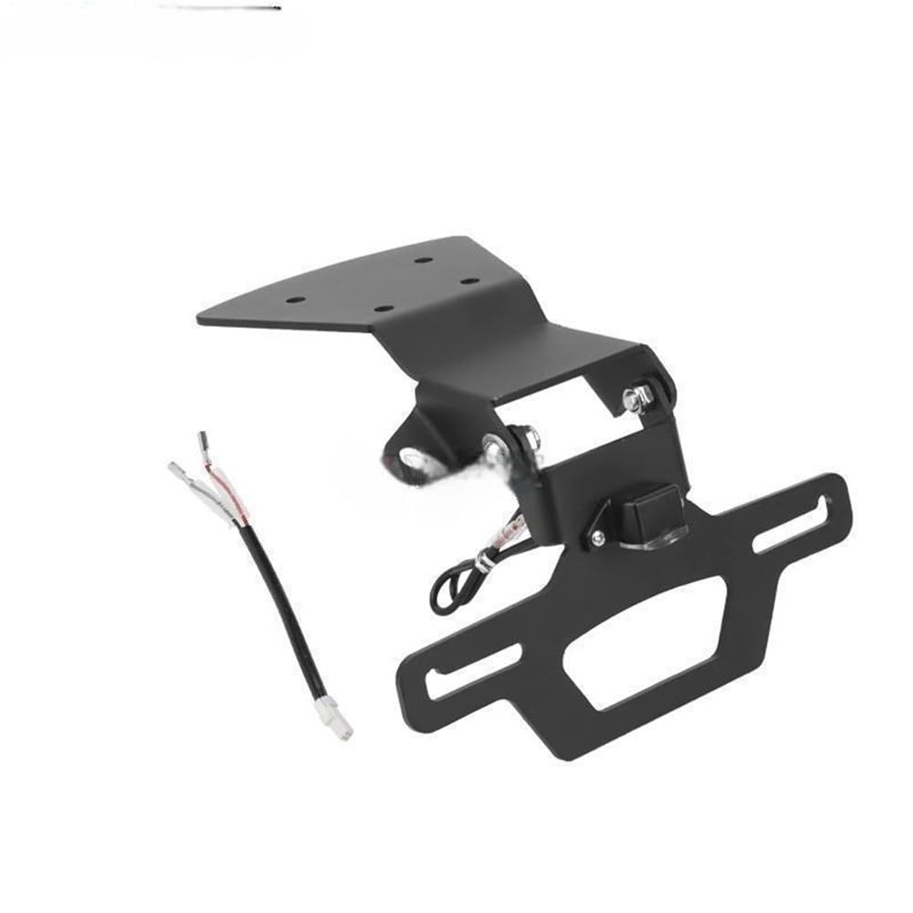 DDGBERFP For KOVE 450R Motorcycle Short Tail Rear Wing Folding Turn Signal License Plate Holder