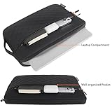 DOMISO 16 Inch MacBook Pro Sleeve Case – Compatible with 2024-2019 MacBook Pro M3/M2/M1 (A2141, A2485, A2991) | Waterproof, Shockproof Protection with Front Pocke,Black - Image 3