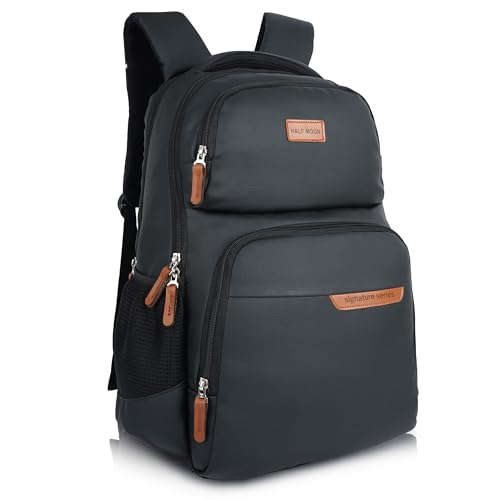 Image of Half Moon Signature 35L Business Backpack Bag for Man | Professional Water Resistant 15.6 Inch Laptop Bags for Men Office use | School Bag for Boys | Travel Laptop Bags for Women Office use