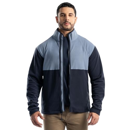 Image of ATG Men's Color Block Micro Fleece Mock Neck Jacket