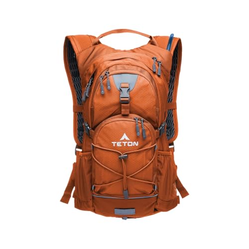 Teton Oasis Hydration Backpack – Lightweight Water Pack with Bladder for Hiking, Running, Cycling, Biking – 18L/22L Sizes – Sewn-in Rain Cover – Fits Men and Women