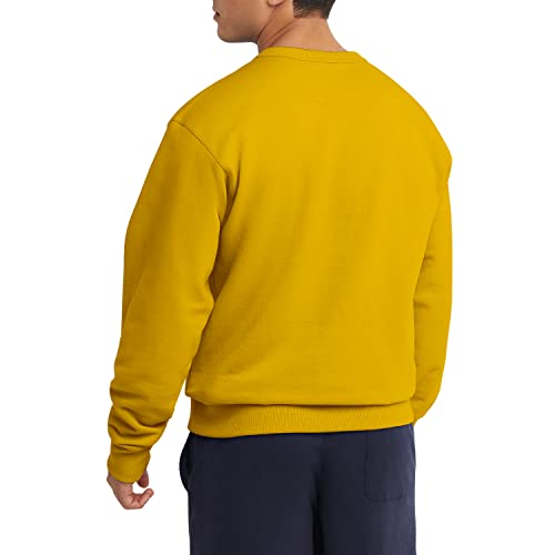 Champion Men's, Powerblend, Fleece Midweight Crewneck Sweatshirt(reg. Or Big & Tall), Forsythia Script, Large - Image 3