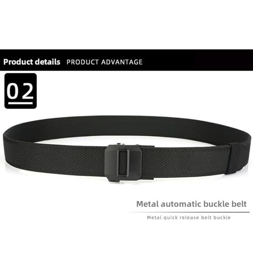 Exteriorm-U Belt, 120CM Nylon Ratchet Tactical Work Belt with Adjustable Release Buckle for Men4