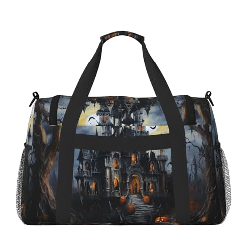 Halloween Pumpkin Print Daily essentials Large Capacity Hand Carry Bag for Weekend Getaways style Bags2