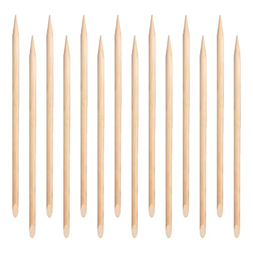 Beatifufu 100Pcs Wood Cuticle Sticks for Nail Art Smooth Surface Cuticle Remover Pusher for Manicure and Pedicure Safe Easy to Use for Home Salon