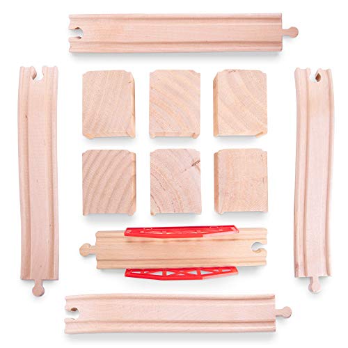 Conductor Carl Wood Train Track Bridge Expansion Pack| Compatible With Most Train Tracks| 11 Count (Pack Of 1) #TOP1
