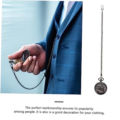 GALPADA Relógio De Bolso Mecânico Vintage Relógio Masculino Relógio Mecânico Colares De Corrente Mas