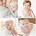 Konssy Muslin Baby Bibs 10 Pack Baby Bandana Drool Bibs 100% Cotton for Unisex Boys and Girls, Soft Absorbent Set for Teething and Drooling