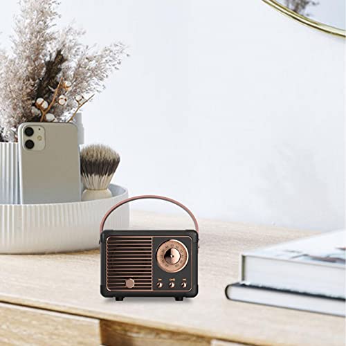 Vecksoy Retro luidspreker - luidspreker met kristalhelder stereogeluid | 5.0 heavy bass muziekspeler, 4-5 uur lange speeltijd, outdoor luidspreker voor thuis, kantoor, feest, cadeau - Afbeelding 3