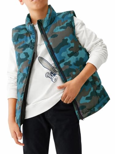 Image of Meikulo Boys Puffer Vest Zip Up Quilted Gilet Sleeveless Jackets