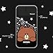 LINE Friends KCE-CSA091 iPhone 11 Case, LED Light Up Case, Star, Sally (Line Friends), Open/Close Slide, Camera Lens Protection, iPhone Cover, Black, Hybrid, Back Cover, Wireless Charging, 6.1 Inch