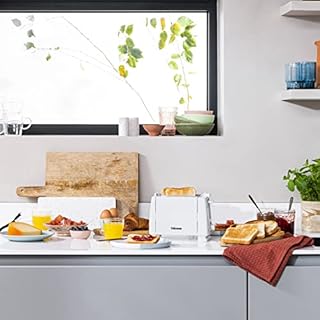 Tristar Br-1009 Grille-pain, 650 W, Métal, 2 fentes, Blanc [Classe d'efficacité énergétique A]