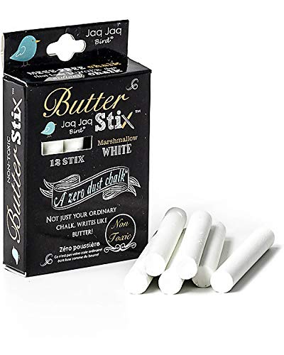 Jaq Jaq Bird JQ-BS-WHITE 12 tizas cero polvo, blanco