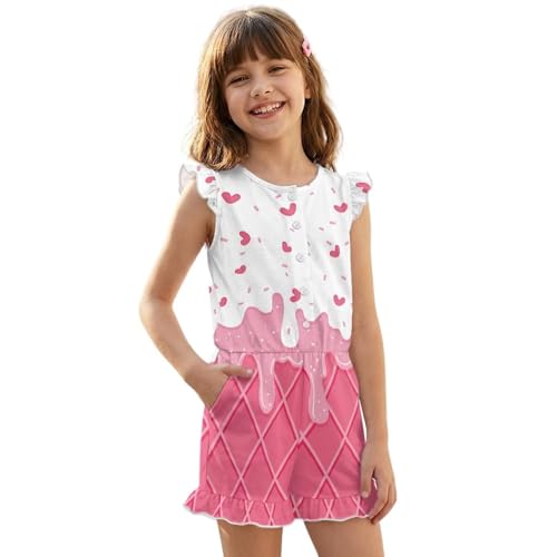 Mono para niñas ideal para vacaciones de verano y tardes de parque con helados