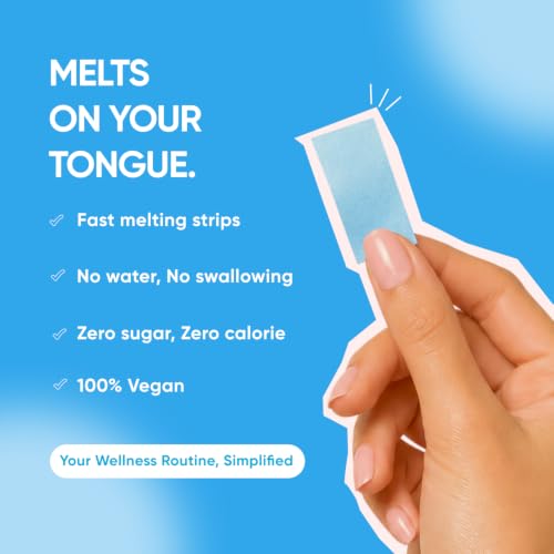 Image of JUSTT ESSENTIALS Sleep Melatonin Oral Strips | Melts Into Restful Sleep | Dreamy Mint Flavour | 5mg | Bedtime Wellness | Vegan Sugar Free | 30 Strips