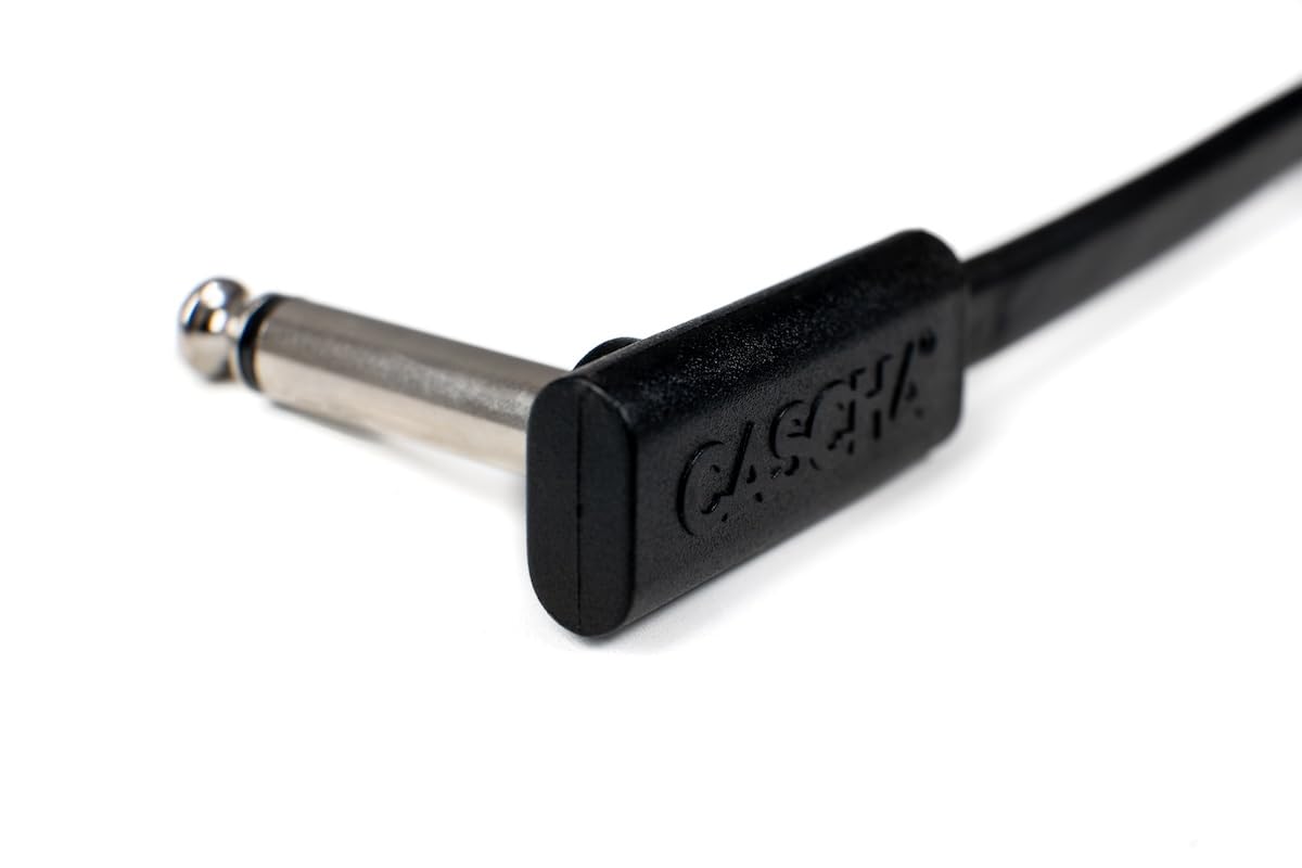 CASCHA Advanced Line Patch Cable Flat, Black, 10 cm - Image 3