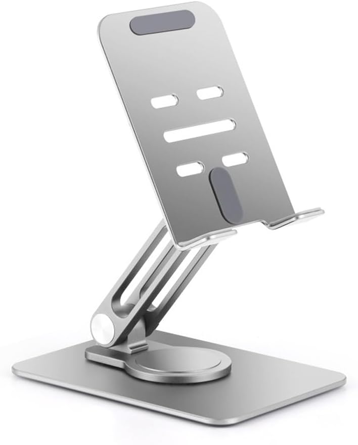 Desktop Aluminum Alloy Tablet Phone Folding and Rotating Bracket for Live Streaming Lazy Person Multifunctional