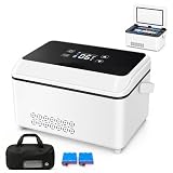 Frigorifero elettrico per insulina, grande capacità, 2-8 °C, portatile, con batteria da 13600 mAh, mini frigo per medicinali, indicatore della temperatura LCD, per auto, viaggi, esterni