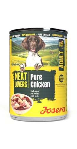 JOSERA Meat Lovers Pure Chicken (6 x 400 g) | Adult | Premium Nassfutter für ausgewachsene Hunde | extra viel Hühnerfleisch (68%) | Monoprotein | getreidefrei | Hundefutter nass | 6er Pack – Bild 3