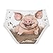 Joitme Cotton Toddler Girls Underwear Piggy Mud Pig Panties Little Girl Artistic Briefs Kids Undies 4T