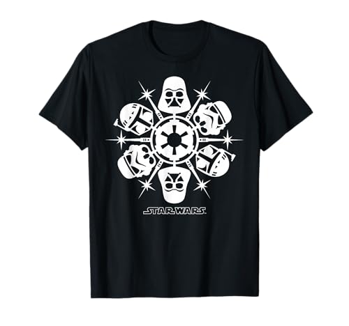 T-shirt Star Wars Dark Side Snowflake de Noël vêtement geek imprimé hiver