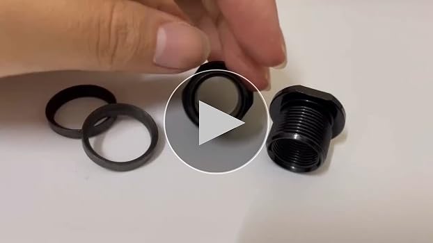 Qloby 2 Pack 1/2 x 28 Thread to 5/8 x 24 Thread Convert with