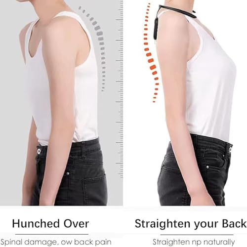 Image of Soothing Neck Posture Corrector & Vibration Reminder Device with LCD Display, Wearable Neck Massager, Portable Rechargeable Lymphatic Neck Support for Office, Study, Home & Daily Posture Training