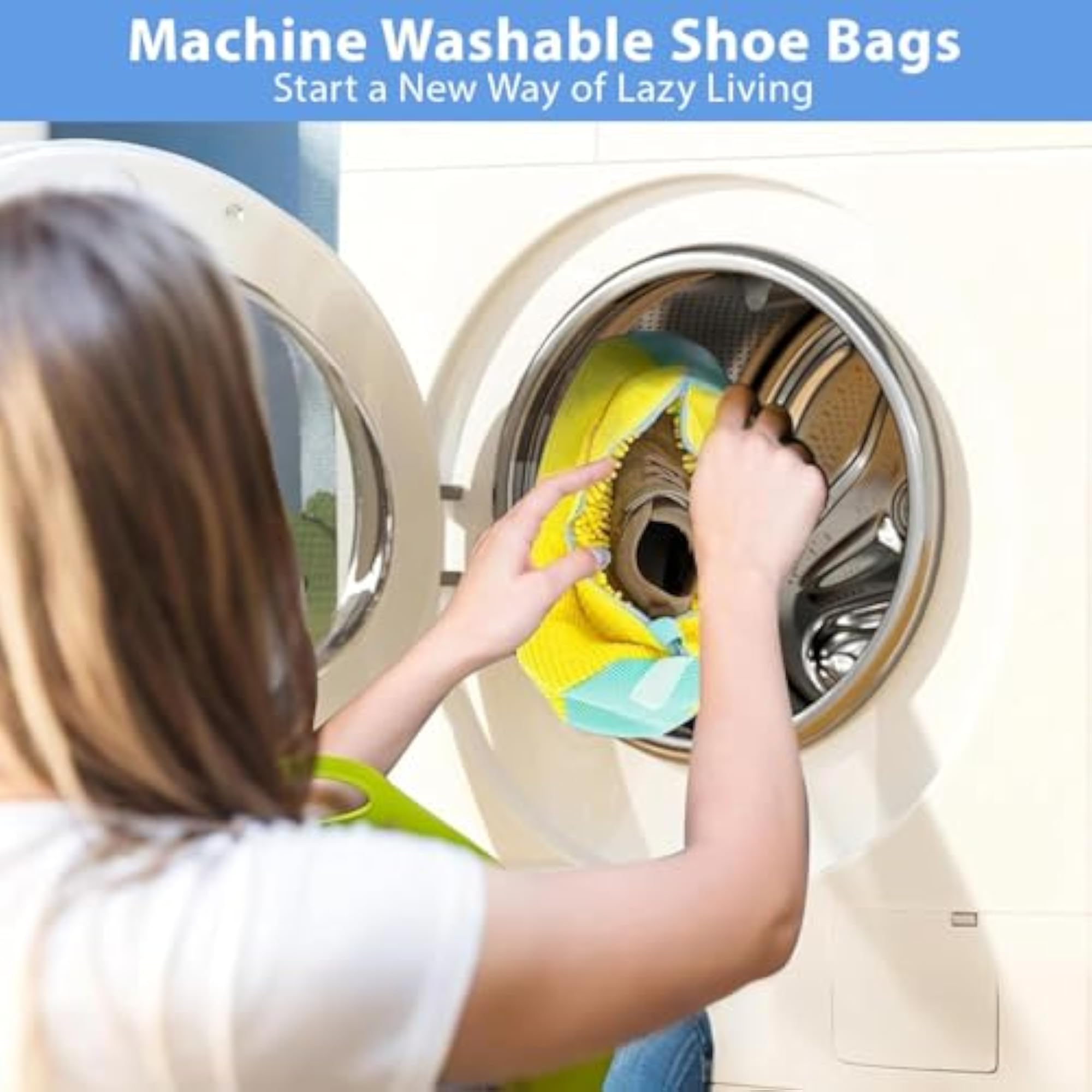 Upgraded Washing Bags, 2-Pack for Shoe Cleaning