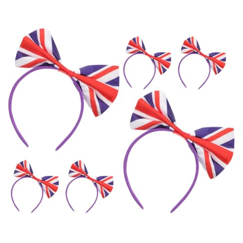 Diademas de la bandera británica cómodas para fiestas y fútbol inglés