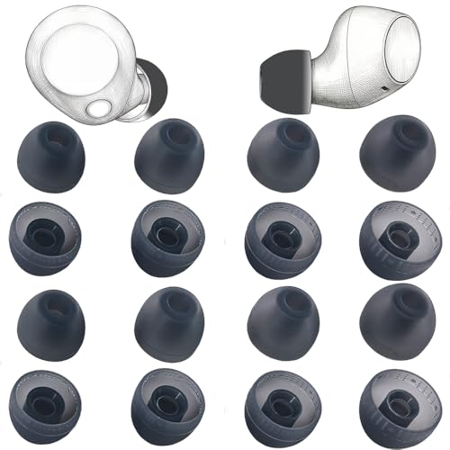 TENNMAK �����p�C���z���`�b�v 16�{ �\�j�[ WF-C510 / WF-C710N / WF-C500/ WF-C700N �C���z�� �C���[�`�b�v �A�N�Z�T���[ 8�y�A (XS/S/M/L) �u���b�N