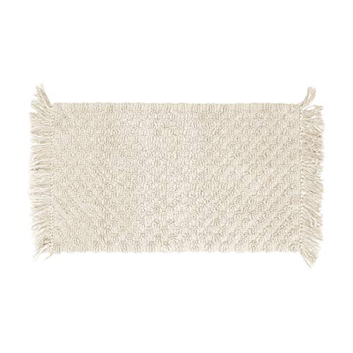 French Connection Arta Bath Rug, 17 in. x 24 in, Ivory