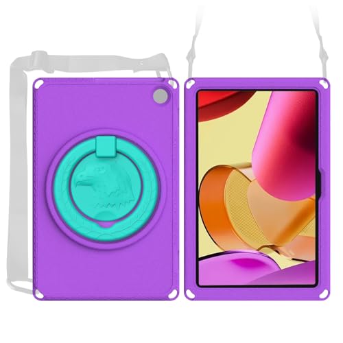 Étui antichoc pour tablette 11 pouces avec poignée et support violet - 7