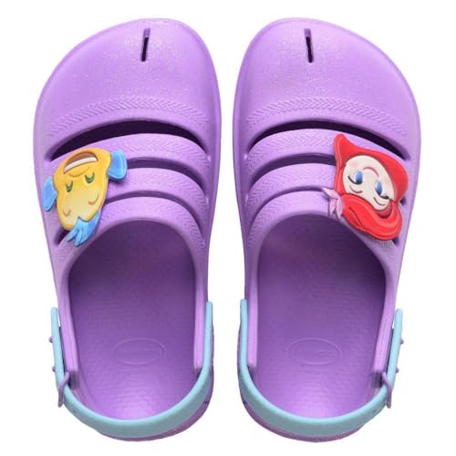 Havaianas Kids Clog Princesas Prisma Purple 12/13C