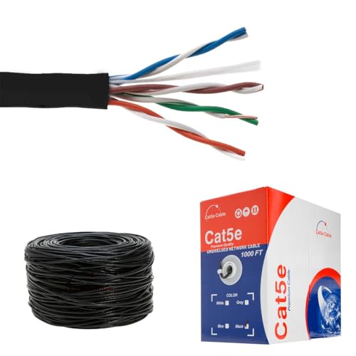 Cable Ethernet SATMAXIMUM Cat5e UTP 1000ft para Exterior