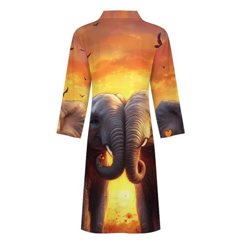 Bata de baño para hombre de diseño atardecer para mañanas de descanso 6