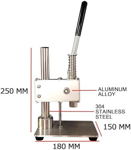 Stainless Steel Hand Tablet Press Machine, Effortless and Efficient for DIY Sugar and Pill Making, Compact and Durable Design