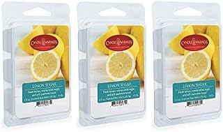 CANDLE WARMERS ETC 3-Pack 2.5 oz Wax Melt Tart Brick, Lemon Sugar
