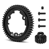 OGRC 50T 1 Mod Hardened Steel Spur Gear with 18T Motor Pinion Gear for Traxxas 1/5 X-Maxx 1/7 XO-1 1/10 Maxx/E-Revo 2.0 VXL Replace Stock Part #6448