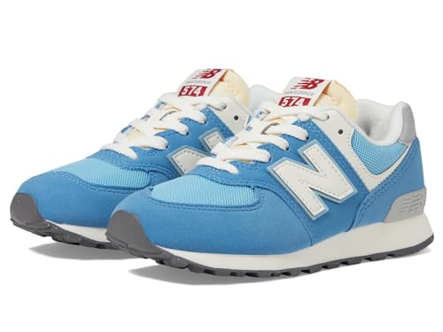 New Balance Kids 574 V1 70s Racing Lace-up Sneaker, BLUE/WHITE, 12 M Little Kid (4-8 Years) - Main Image