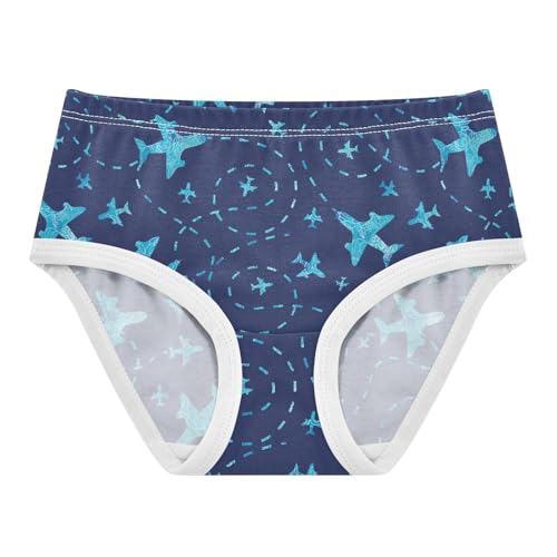 Little Girl Underwear Toddler Panties Kids Undies Plane Fly Print Soft Cotton Briefs 2T-8Y