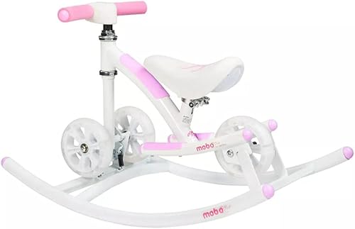 Miniatura 30 de Mobo Cruiser Wobo - Caballo mecedor y bicicleta de equilibrio para bebé, 5 pulgadas Azul,Verde y blanco,Rosa,Rojo