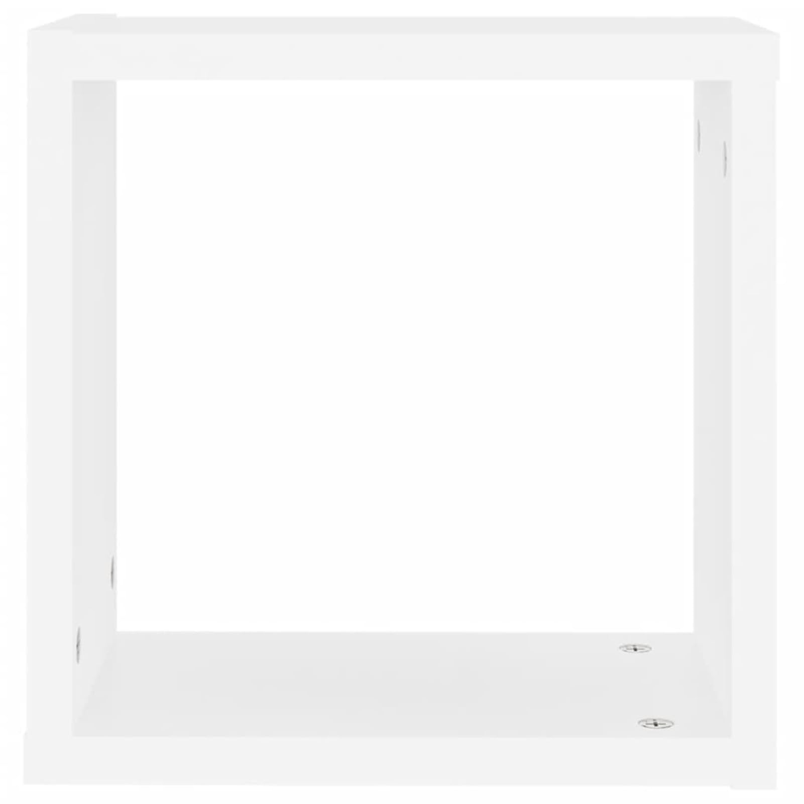 Mensole Parete a Cubo 2 pz Bianche 30x15x30cm-Set Mensole da Muro,Cubi Arredo,Mensole Cubo,Cubi da Parete