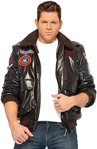 Leg Avenue Men’s Licensed Top Gun Bomber Jacket