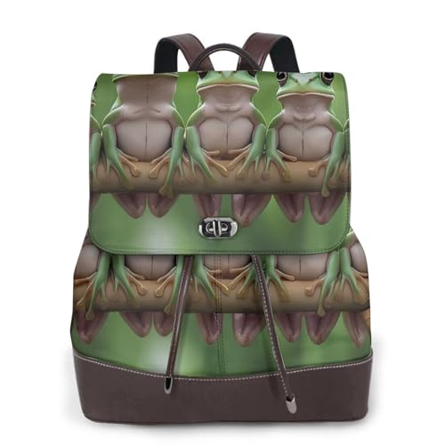 Juzkaqu Sapo de árvore branco australiano sentado no galho para mulheres, bolsa de microfibra PU, antirroubo, grande, bolsa de viagem de designer de moda, bolsas de ombro femininas
