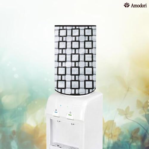 Image of Multicolor 20 Litre Water Dispenser Bottle Cover | Waterproof & Dustproof PVC Fabric | Reusable Protective Cover for 20L Water Can (geometric-17)