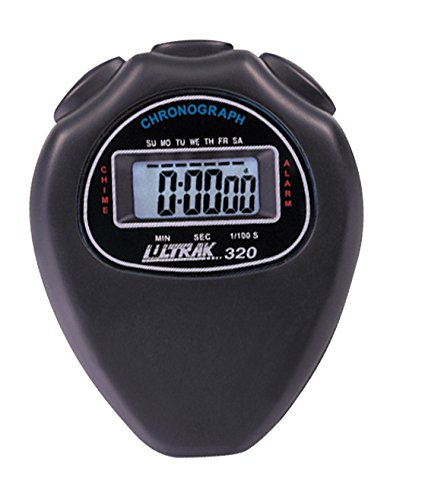 Ultrak 320 Cumulative Split Timing Stopwatch, Black