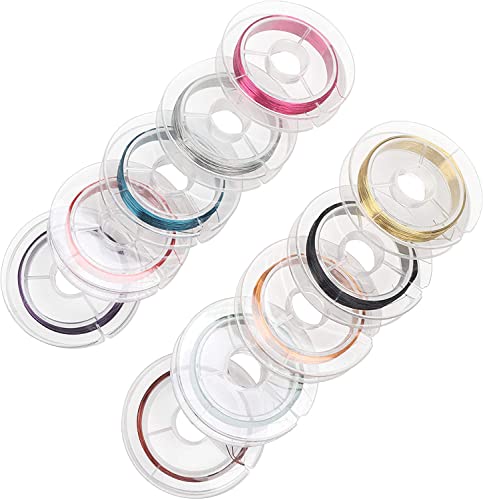 10 rouleau Fil de fer pour Bijoux Coloré Fil de Cuivre Métallique 0.3mm Bijoux Artisanat Faire pour Perlage et Bijoux Art Floral et Modélisme - Image 6