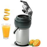 YOMMAK Exprimidor de Naranjas Electrico Profesional Sammic 130W | Exprimidor Manual con Presion de Palanca | Extractor de Zumos y Verduras de Acero Inoxidable Juicer (EXPRIMIDOR ECP CON PALANCA)