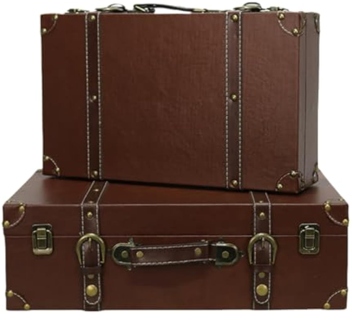 アンティークレザー製　トランクケース　スーツケース　レトロ Amazon | [acmeer] トランクケース スーツケース レトロ トランク 収納